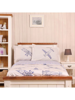 Cutie & Boo - Beige Fly Away With Me Duvet Cover & Filler with 1 Pillow Cover