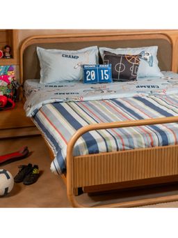 Cutie & Boo - Multi-Color The Game Plan Duvet Cover & Filler with 1 Pillow Cover