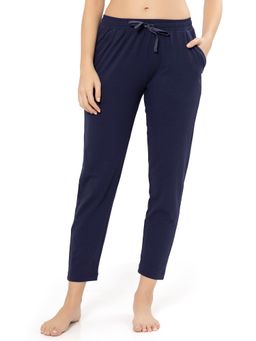 Amante - Solid Non Padded Non-wired Mid Rise Pyjama Pant - Navy Blue