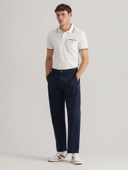 GANT - Men Grey Solid Regular Polo T-shirt