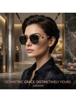 Zaadran - Black Alaska Wayfarer Sunglass (Alaska-Blk) (58)