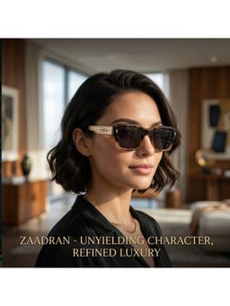 Zaadran - Brown Bagan-Black Brown Wayfarer Sunglass (Bagan-Black Brown) (54)