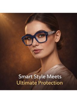 Zaadran - Transparent Bagan-Blue Transparent Wayfarer Sunglass (Bagan-Blue Transp) (54)