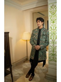 Label Aparna Rawat - Forest-Inspired Embroidered Bandhgala with Kurta and Pant