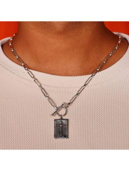 ARVINO - Faith Cross 92.5 Sterling Silver Men’S Necklace