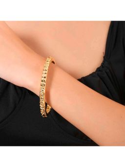 ARVINO - Etched Furrowed Bangle (M)