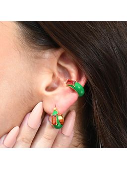 ARVINO - Garnet Forest Ear Cuff ( Single Piece )