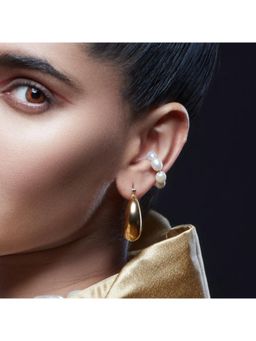 ARVINO - Pearl Weave 92.5 Sterling Silver Ear Cuff ( Single Piece )