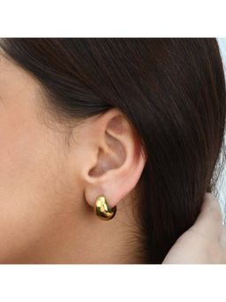 ARVINO - Golden Gold Dream 92.5 Sterling Silver Huggies