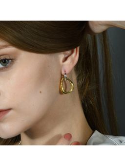 ARVINO - Modern Duality Earrings In 92.5 Sterling Silver