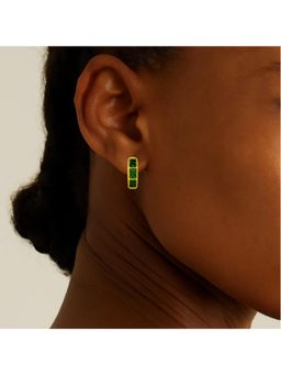 ARVINO - Modern Mosaic Earring Green