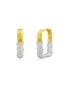 ARVINO - Dusk And Dawn 92.5 Sterling Silver Hoops ( Medium )