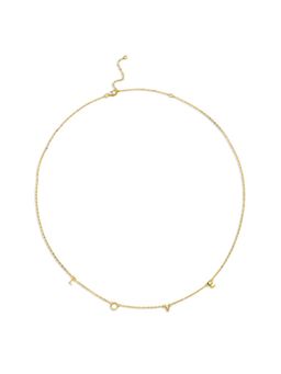 ARVINO - Love Letter Necklace ( Customizable ) In 92.5 Sterling Silver