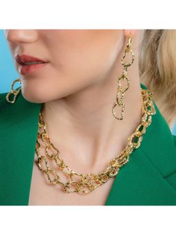 ARVINO - Fortress Link Gold Necklace ( All Links Openable )