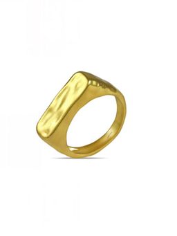 ARVINO - Hammered Rectangle Signet Ring