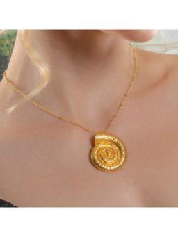 ARVINO - Textured Coral Shell Pendant