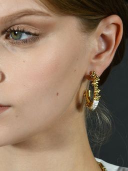 ARVINO - Pearl Pallet 92.5 Sterling Silver Hoops