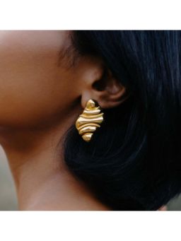 ARVINO - Rhomboid Retro Shell Earrings