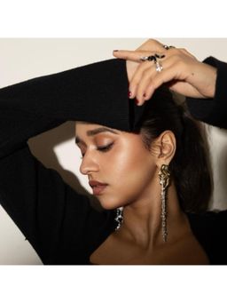 ARVINO - Molten Lava Satellite Two Tone Earrings