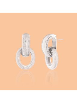 ARVINO - Twisted Rope Interloop Earrings Silver