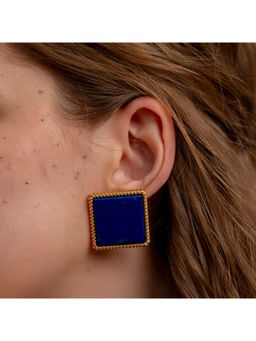 ARVINO - Midnight Lapis Corded Studs Large