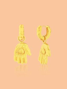 ARVINO - Heart In Hand Gold Earrings
