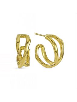 ARVINO - Twist Hoop 92.5 Sterling Silver Earrings