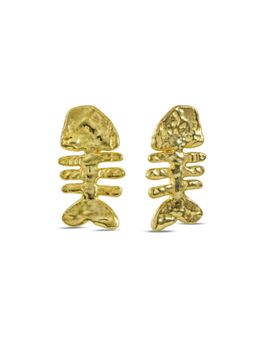 ARVINO - Fishbone Silhouette 92.5 Sterling Silver Studs