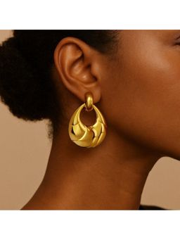 ARVINO - Gold Melt Loop Earrings