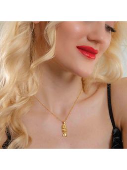 ARVINO - Fish Bone Silhouette Necklace In 92.5 Sterling Silver