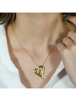 ARVINO - Sculpted Heart Chain Necklace