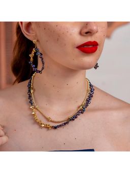 ARVINO - Eclipse Of The Black Pearl 92.5 Sterling Silver Necklace