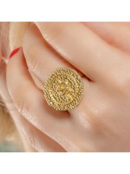 ARVINO - Embossed Snake Coin Ring
