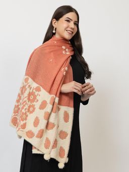 STADO - The Peach Bloom Woollen Shawl