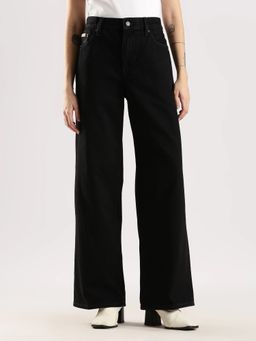 Calvin Klein - Black Loose Fit High Rise Jeans