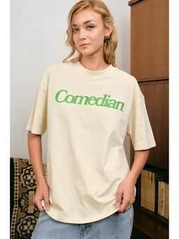 Bonkers Corner - Comedian Oversized Off White T-Shirt