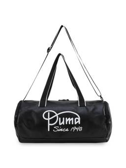 Puma - Unisex Black Cursive Duffle Bag