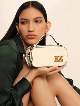 Kazo - Women Javi White Sling Bag (S)