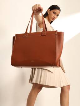 Kazo - Women Nyx Tan Tote Bag (L)