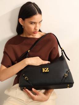 Kazo - Women Hylen Black Shoulder Bag (M)