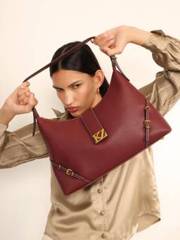 Kazo - Women Hylen Burgundy Shoulder Bag (M)