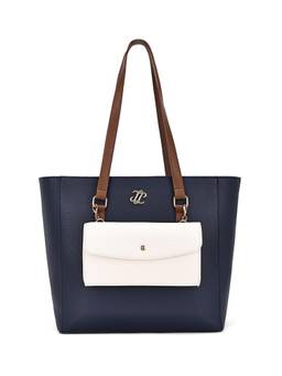 Lavie Signature - Women Navy Blue Merced Tote Bag (L)