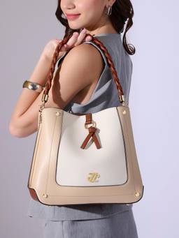 Lavie Signature - Women Beige-White Toronto 3C Shoulder Bag (L)