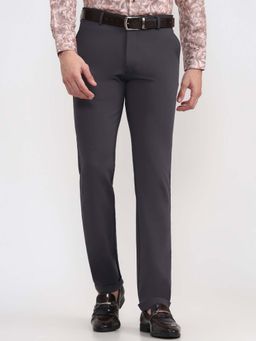 JB Studio - Grey Viscose Blend Club Wear Trouser