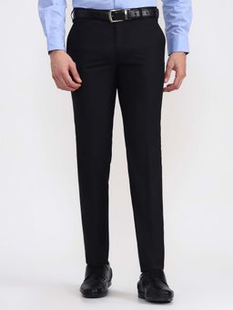 JadeBlue - Super Luxe Men Black Formal Trouser