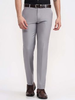 JadeBlue - Light Grey Terry Rayon Formal Trouser