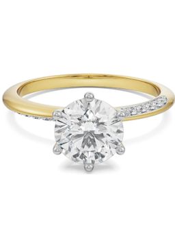 EMORI - Katie Round Ring in 18KT Gold | Authentic & Certified Lab Diamonds