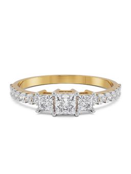 EMORI - Dazzling Trinity Ring in 14KT Gold | Authentic & Certified Lab Diamonds