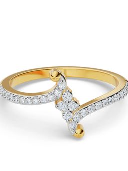 EMORI - Whimsical Floral Cluster Ring in 18KT Gold | Authentic & Certified Lab Diamonds