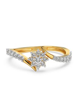 EMORI - Floral Cluster Ring in 18KT Gold | Authentic & Certified Lab Diamonds